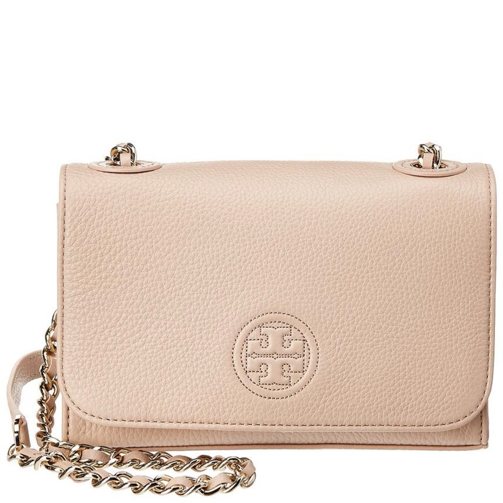 Tory Burch | Bombe Shrunken Shoulder Bag in Light Oak/Gold